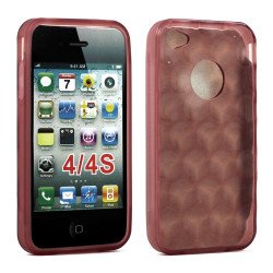 iPhone 4S 4 Bubble Gel Case (Brown)
